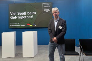 Prof. Thomas Hildebrandt bei der Abschlussveranstaltung der Tagesspiegel-Serie (Foto: Steven Seet)